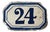 French Outdoor Sign Plaque Number, France, Mid‑20th Century For Sale