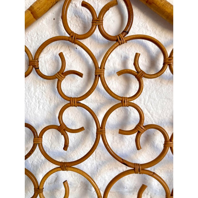 Vintage Italian Wicker Screen, 1960s For Sale - Image 10 of 13