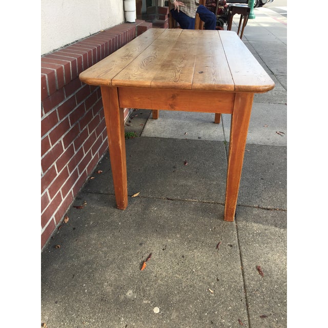 Antique Pine Farm Table Chairish