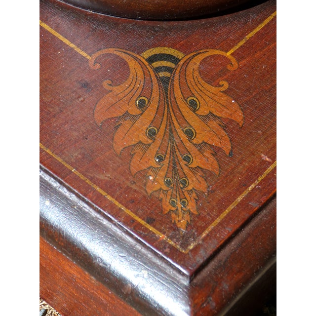 Antique Art Nouveau Mahogany Pedestal Plant Bust Stand For Sale - Image 11 of 18