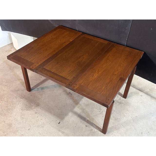 Wood Dunbar Green & Green Expandable Dining Table & Consoles by Edward Wormley, 1959 For Sale - Image 7 of 12