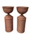 Pair of Vintage Woven Wicker Urn Planters on Cylindrical Pedestals For Sale In West Palm - Image 6 of 12