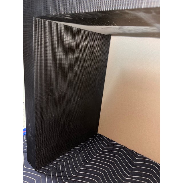 Wood Armani Casa Ebonized Console Table in Dark Brown For Sale - Image 7 of 11