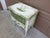 Vintage French Provincial Cream & Sage Green Painted Nightstand With Botanical Decoration For Sale In South Bend - Image 6 of 14