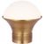 Kelly Wearstler by Visual Comfort Signature Precision Medium Table Lantern in Antique-Burnished Brass with White Glass For Sale