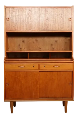 High Vintage Secretaire in Teak