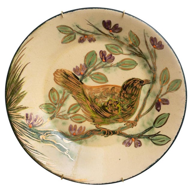 Catalan Hand-Painted Ceramic Plate by Diaz Costa, 1960s For Sale - Image 14 of 14