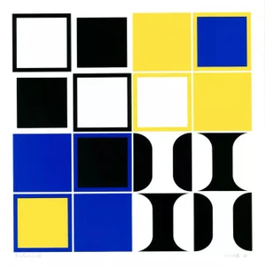 Heinz Kreutz Modern Abstract Color Silkscreen