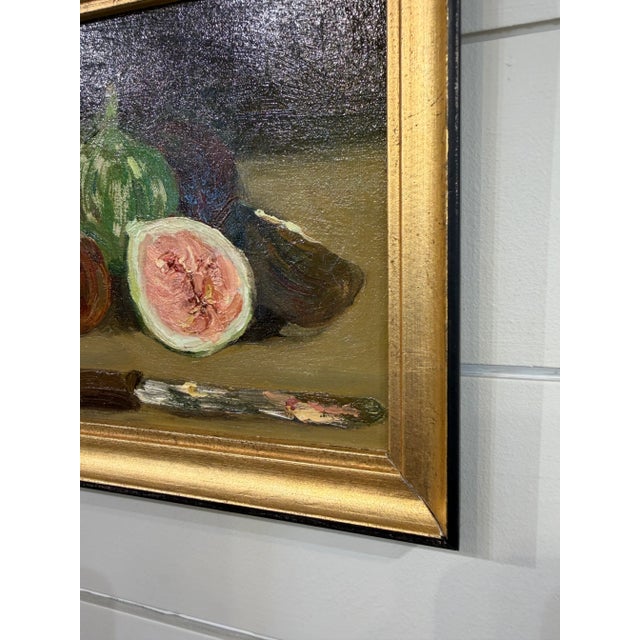 Oil Still Life of Fig For Sale In Nashville - Image 6 of 7