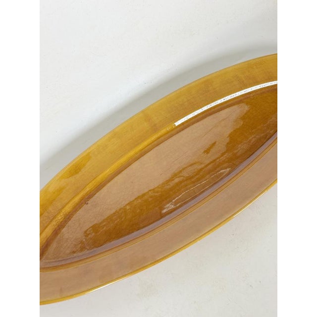 Brown Oval Ceramic Dish, France, 1970s For Sale - Image 4 of 14