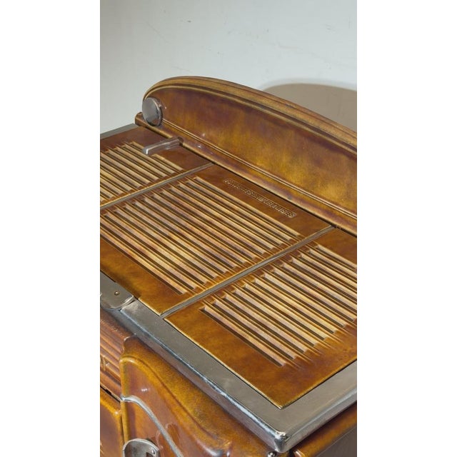 Art Deco Harem Stove from Fobrux, Belgium, 1930s For Sale - Image 3 of 9