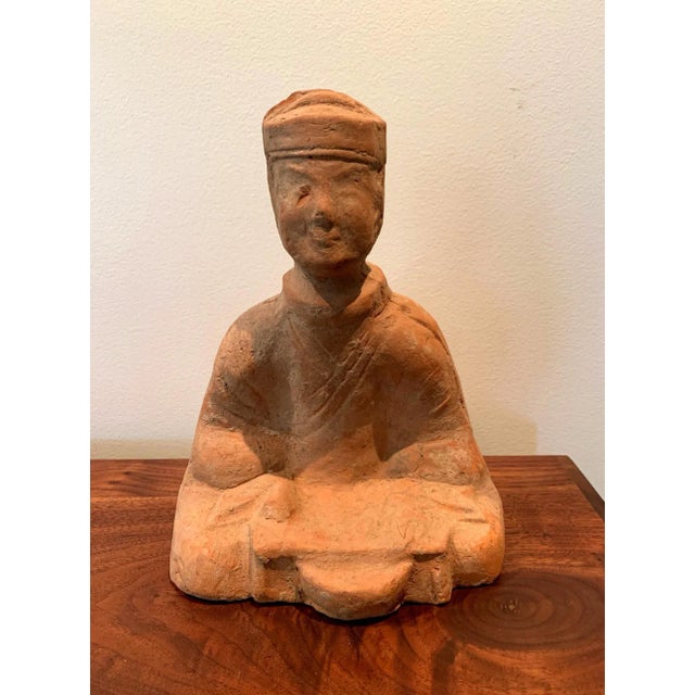 15th Century & Earlier Chinese Terracotta Tomb Figure East Han Dynasty For Sale - Image 5 of 13