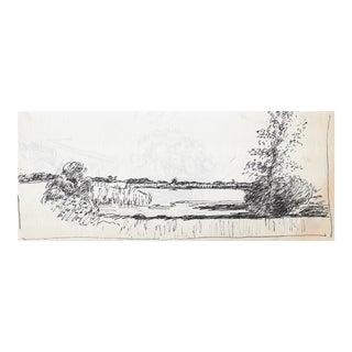 Hayward Cirker Landscape Drawing For Sale
