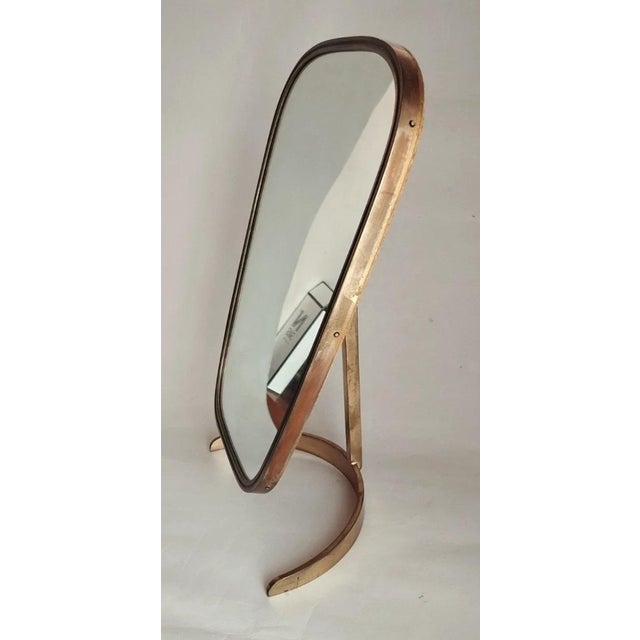 Splendid and elegant adjustable table mirror/vanity mirror from the Mid-Century Modern era (1950s/1960s), attributed to...