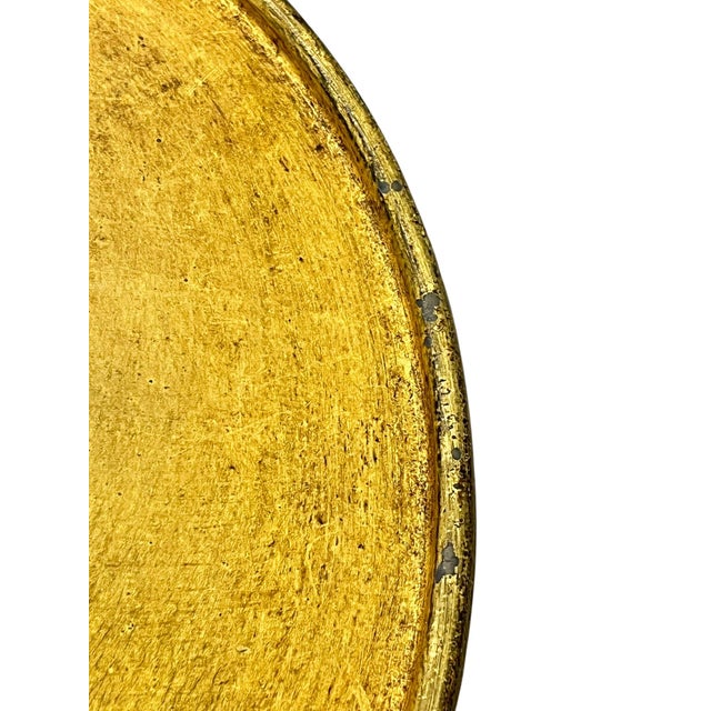 Late 20th Century Hand-Forged Gilded Iron Martini Drink Table in the Style of Visual Comfort For Sale - Image 14 of 17