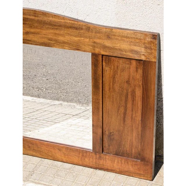 Walnut Mirror, 1930s For Sale - Image 3 of 6