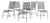 Florentine Style Wrought Iron Garden Chairs - A Set of 5 For Sale