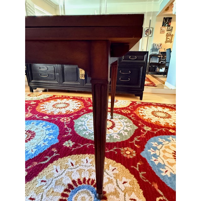 Random Harvest Lyon Walnut Refectory Dining Table For Sale - Image 15 of 17