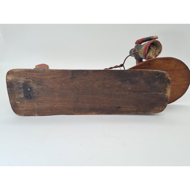 Wooden Folk Moving Toy Dancing Couple in Polychrome, 1900 For Sale - Image 14 of 15