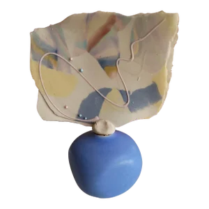 Circa 1990 Modern Abstract Sculpture Perfume Bottle Signed by Artist