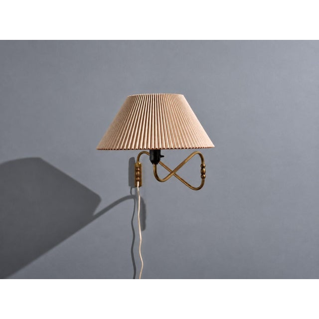 Mid-Century Modern Danish Modern, Articulating Wall Light or Sconce, Patinated Brass, Denmark, 1950s For Sale - Image 3 of 15