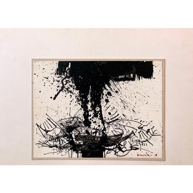 John Levee, Abstract Expressionist Drawing, 1969 For Sale - Image 4 of 11