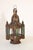 Handcrafted vintage Moroccan tole metal glass lantern or Moorish pendant. Moorish style North African lantern with multi-...