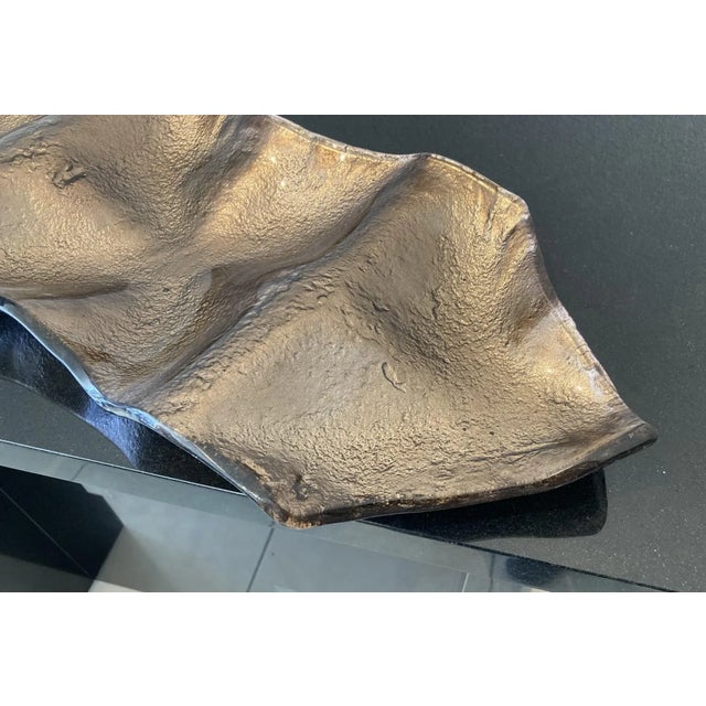 Bronze Glass Tray For Sale - Image 4 of 5