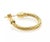 Charriol Twisted Wire Design 18k Yellow Gold Hoop Earrings, 2 Pieces For Sale In Miami - Image 6 of 6