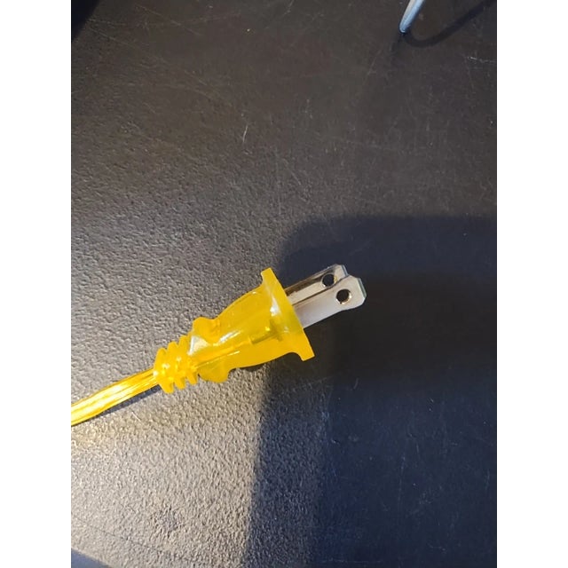 Vintage Amber Swag Light Mid-Century Hanging Lamp Grape Pattern For Sale - Image 11 of 11