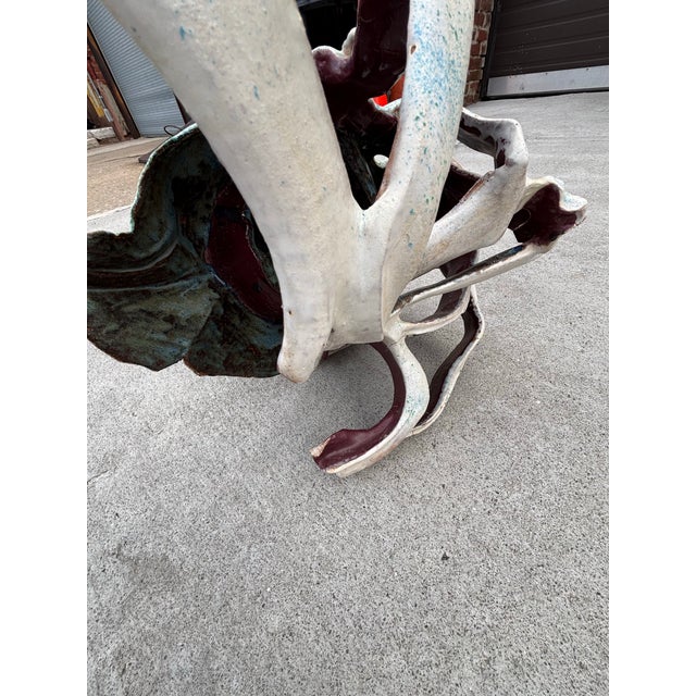 1990s Matthew Burton Ceramic Seashell Sculpture For Sale - Image 4 of 12