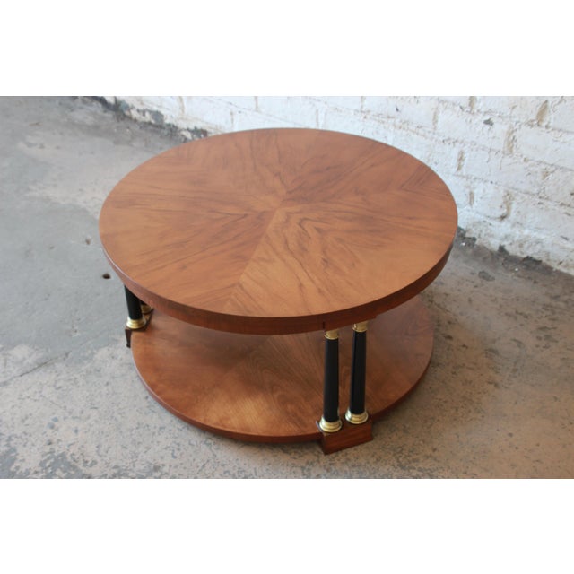 Baker Furniture Round Neoclassical Coffee Table Chairish