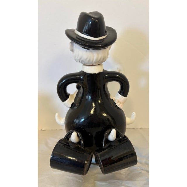 Vintage Sonsco Figural Bourbon Decanter With 3 Hanging Cups | 1950s Mid-Century Whimsical Barware For Sale - Image 10 of 11