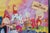 Red Late 20th Century Looney Tunes Cartoon Spoof Movie Poster Gone With a Strong Wind 16" For Sale - Image 8 of 12