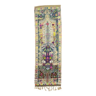 Early 20th Century Funky Turkish Anatolian Runner - 3'4" x 9'8" For Sale