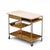 Paul McCobb for Calvin Irwin Collection Mid Century Travertine, Brass and Mahogany Bar Cart For Sale - Image 11 of 12