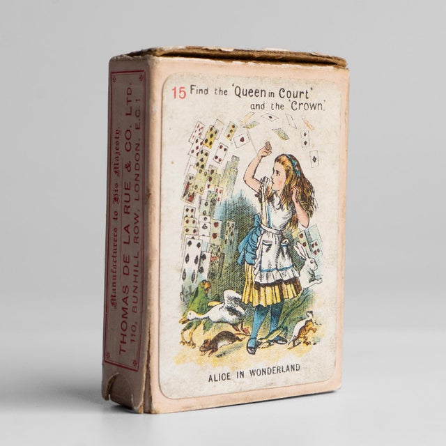 Antique Alice in Wonderland Playing Cards Game by Thomas De La Rue & Co For Sale - Image 15 of 18