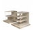 P. Tolomeo Swivel Bookcase, a vertical bookcase-bedside table-coffee table that swivels 360°. It has a white lacquered...