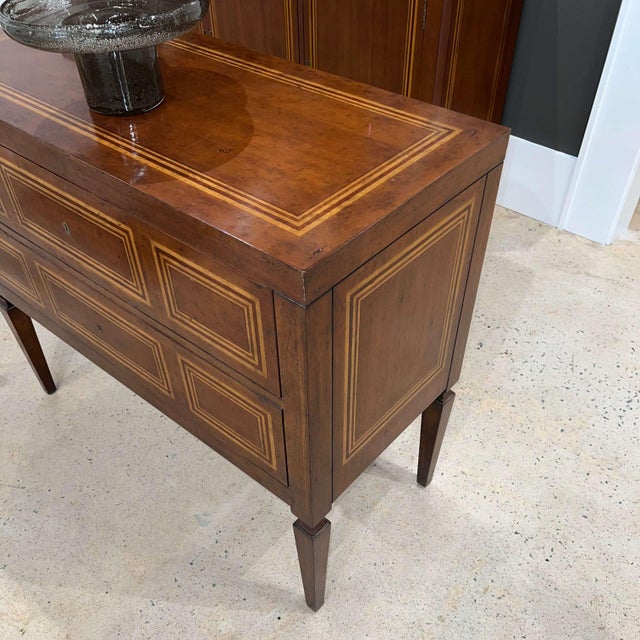 Not Yet Made - Made To Order Italian Neo Classic Inlaid Chest in Fruitwood For Sale - Image 5 of 6