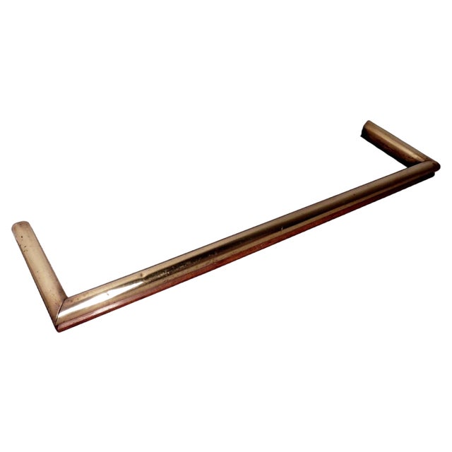 Large Heavy Victorian Brass and Oak Fender, 1890 For Sale