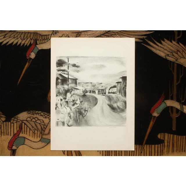 1939 After Francis Chapin "Morning Train", First Edition Period Offset Lithograph For Sale In Dallas - Image 6 of 9