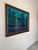 A striking 1970s Mid-Century Modern acrylic painting depicting a harbor filled with tall sailing ships. Executed on board,...