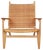 CH-27 Lounge Chair in Oak by Hans Wegner for Carl Hansen & Søn, 1960s For Sale