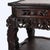 Antique Chinese Floral & Figural Carved Rosewood Rouge Marble Top Stand C1920 For Sale - Image 4 of 12