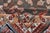 Square Antique Persian Malayer Rug With a Brown Field and Stylized Floral Design 11 X 13 For Sale - Image 17 of 18
