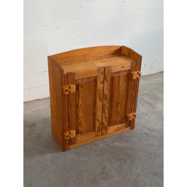 Pine Wall Cabinet, Sweden c. 1980 For Sale - Image 4 of 5