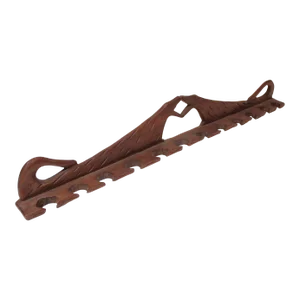 Folk Art Dual Dog Pipe Holder