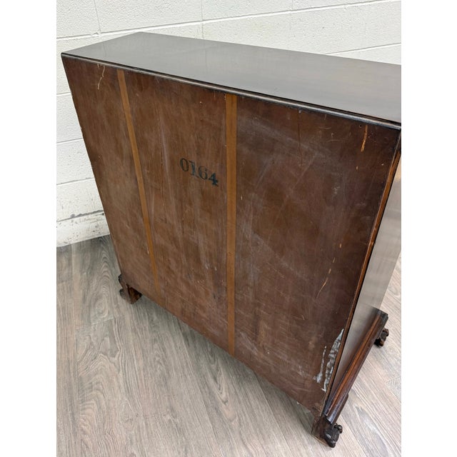 Vintage Chippendale Style Fall Front Drop Front Secretary Desk For Sale - Image 11 of 11