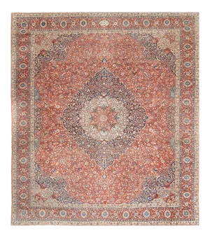Rust Persian Antique Tabriz 14'6'' X 17'6''