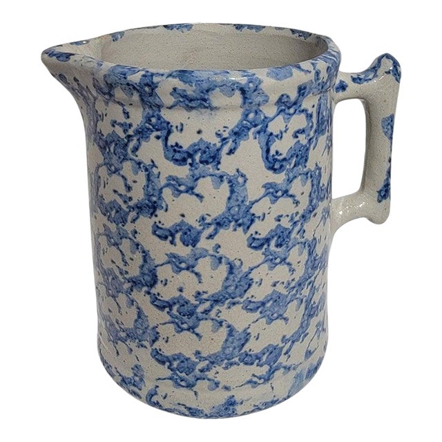 19Thc Sponge Ware Pitcher For Sale
